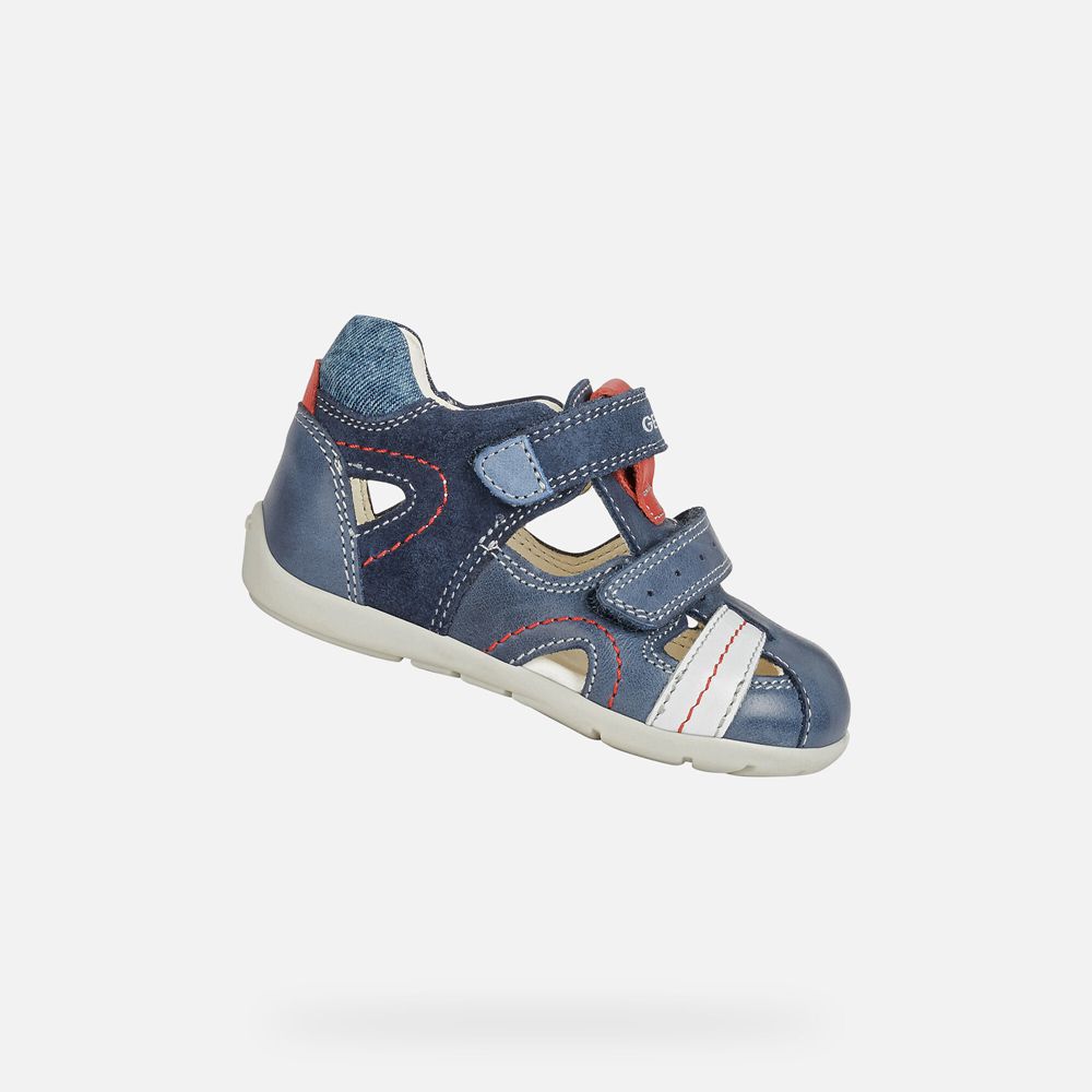 Sandalias Geox Bebe Azul Marinho - Kaytan Boy - JDSLV5482